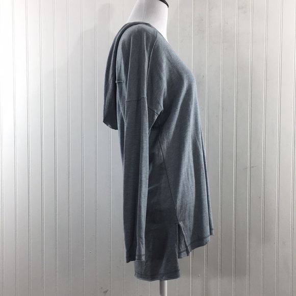 Cabi Gray Heather‎ Easy Hoodie Womens Small Step Hem Pullover Loungewear - Picture 2 of 11